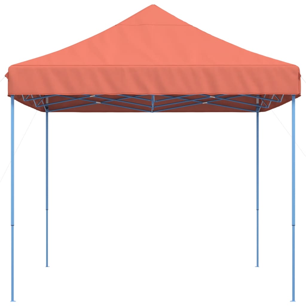 Skládací party stan pop-up terakota 410 x 279 x 315 cm