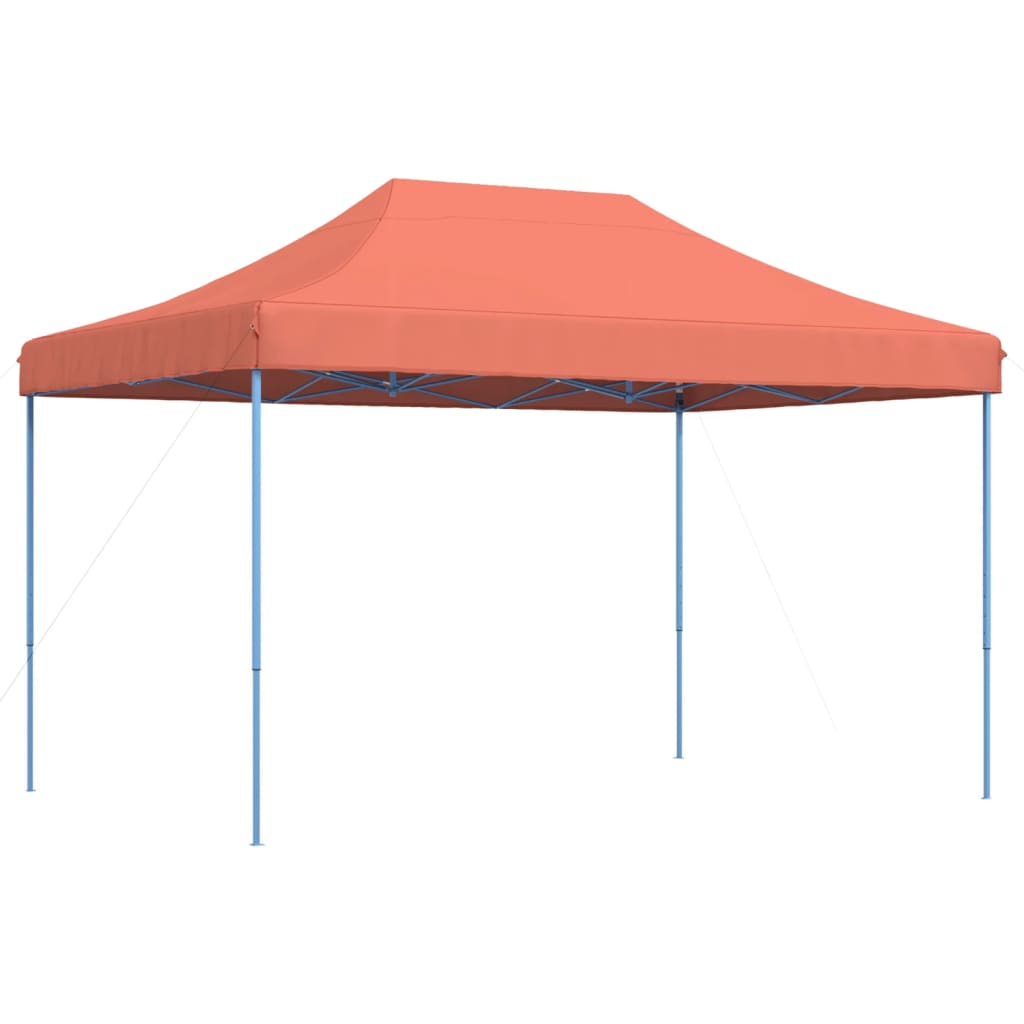 Skládací party stan pop-up terakota 410 x 279 x 315 cm