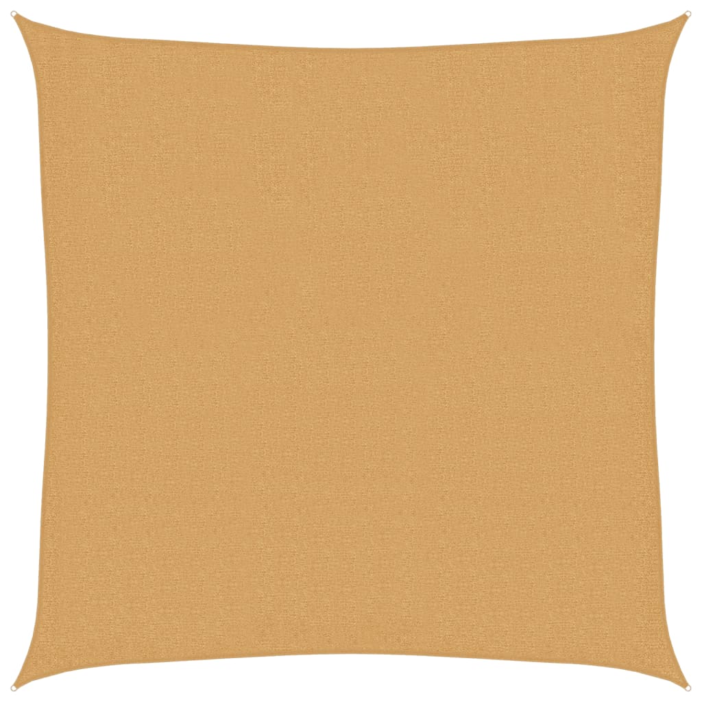 Plachta proti slunci 160 g/m² čtverec písková 3 x 3 m HDPE