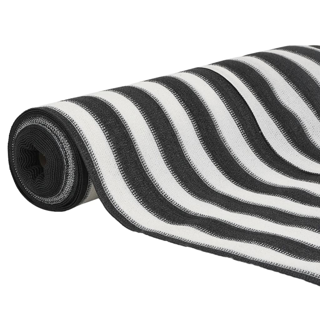 Stínicí tkanina antracitová a bílá 1,8 x 50 m HDPE 75 g/m²
