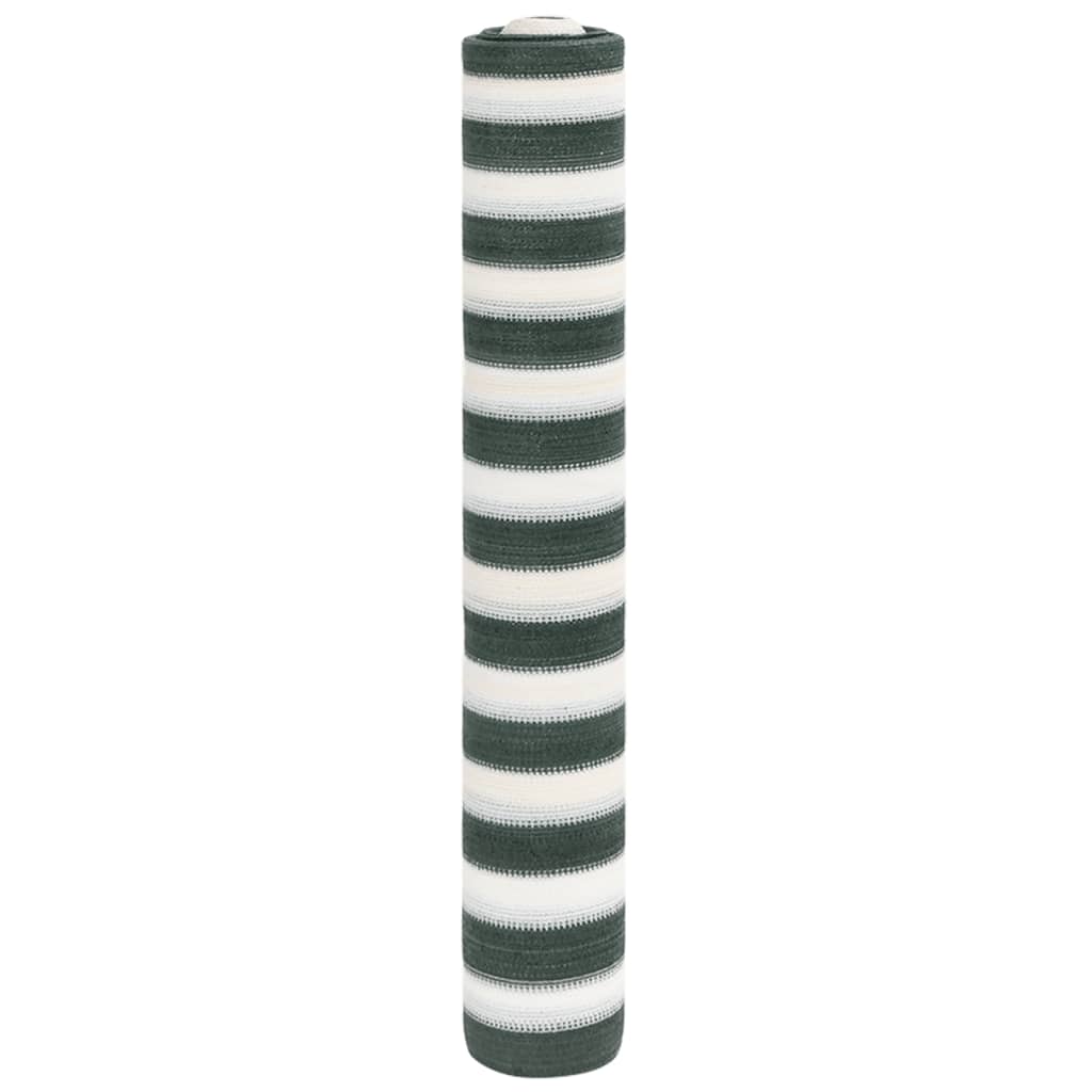 Stínící tkanina zelená a bílá 2 x 10 m HDPE 75 g/m²