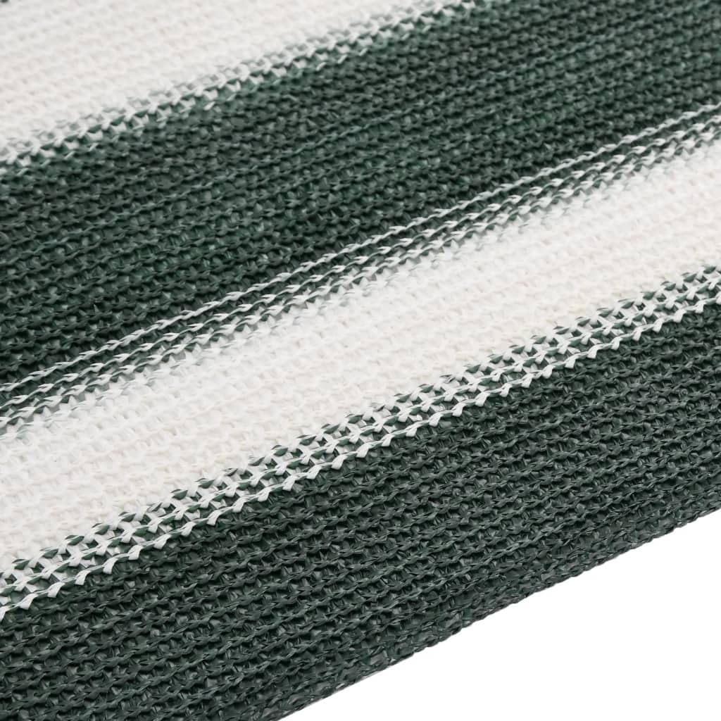 Stínící tkanina zelená a bílá 2 x 10 m HDPE 75 g/m²