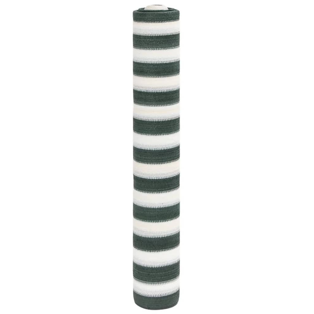 Stínící tkanina zelená a bílá 1,5 x 10 m HDPE 195 g/m²