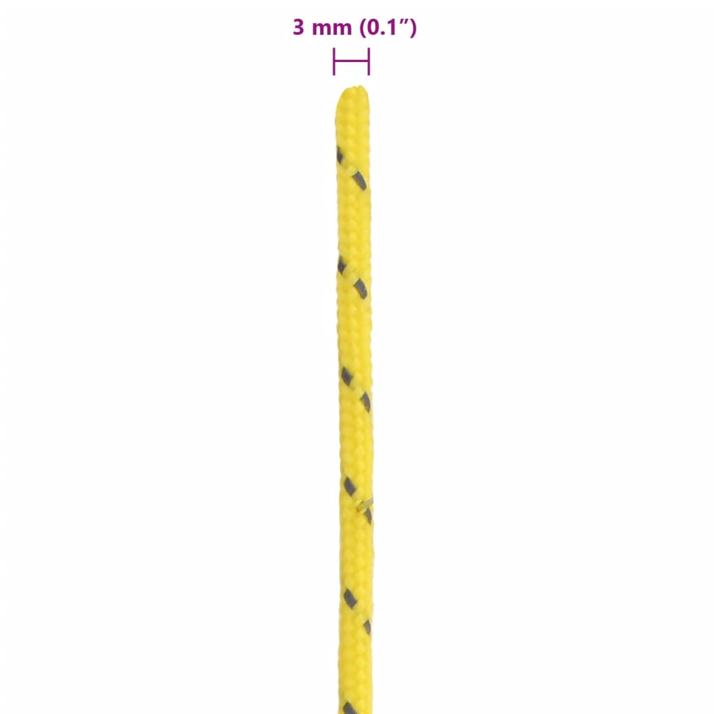 Stanové lanko s reflexními proužky a napínáky 50 m 3 mm