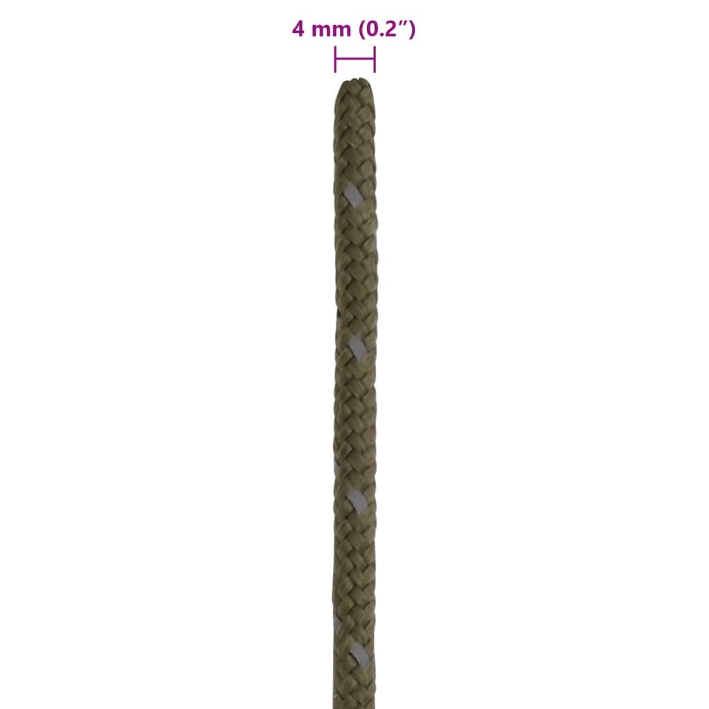 Stanové lanko s reflexními proužky a napínáky 50 m 4 mm