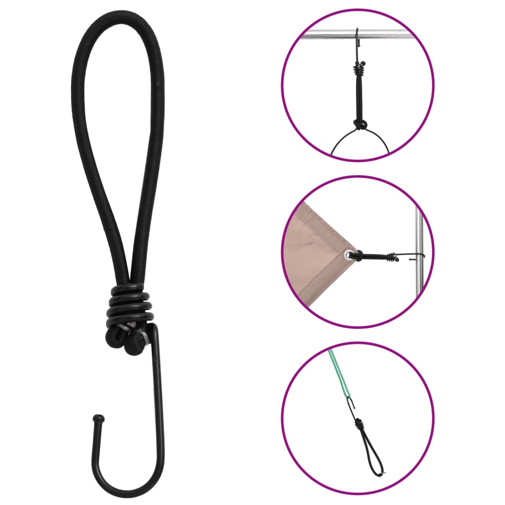 Gumicuky s háčky 25 ks 17 cm