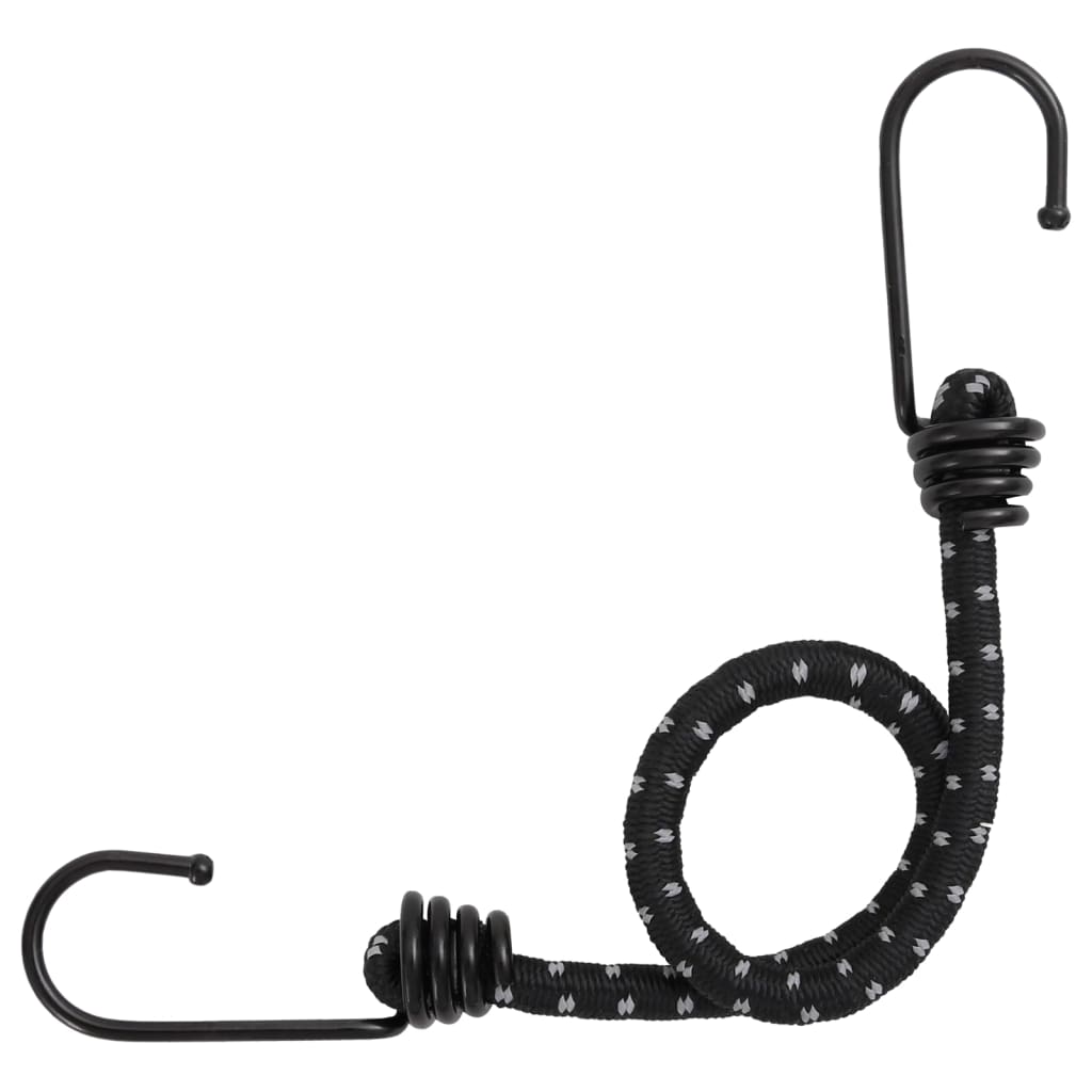 Gumicuky s reflexním proužkem a háčky 50 ks 38 cm