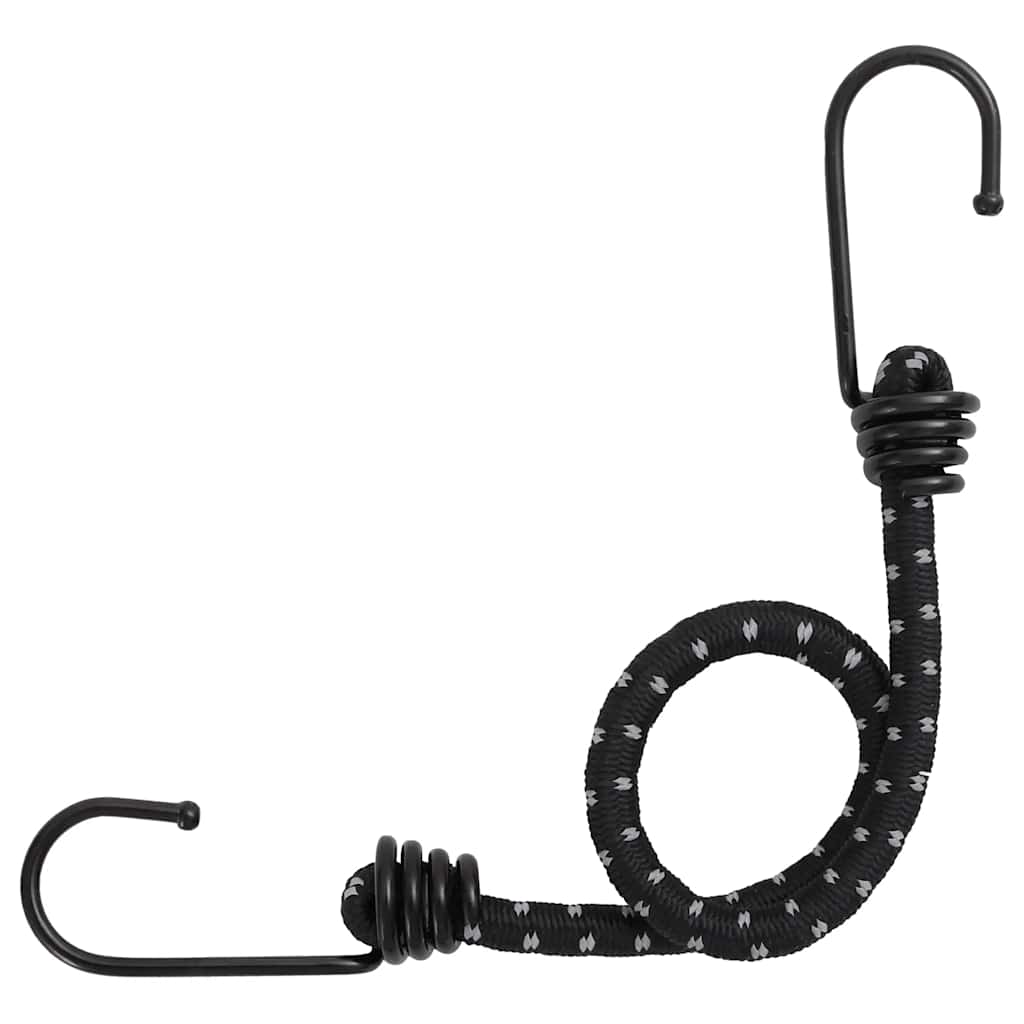 Gumicuky s reflexním proužkem a háčky 50 ks 38 cm
