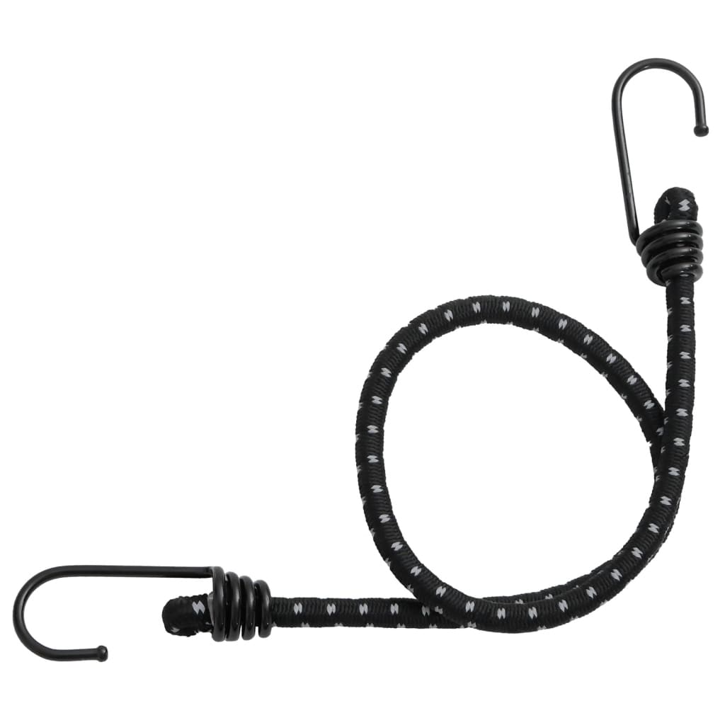 Gumicuky s reflexním proužkem a háčky 25 ks 46 cm