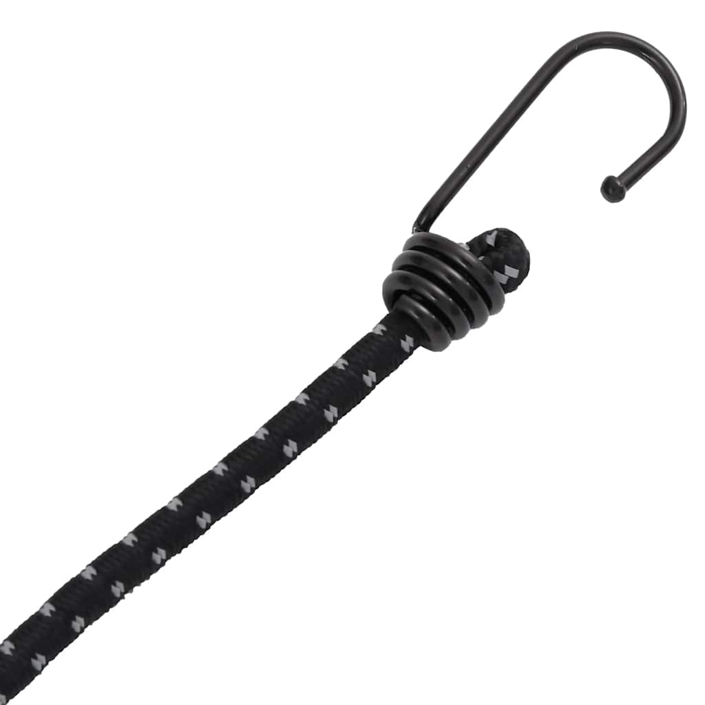 Gumicuky s reflexním proužkem a háčky 25 ks 46 cm