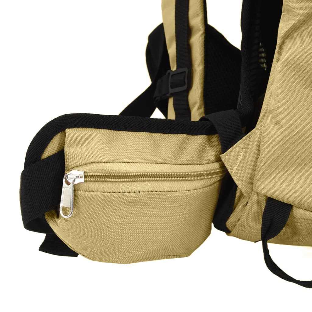 Turistický batoh khaki 80 L tkanina oxford