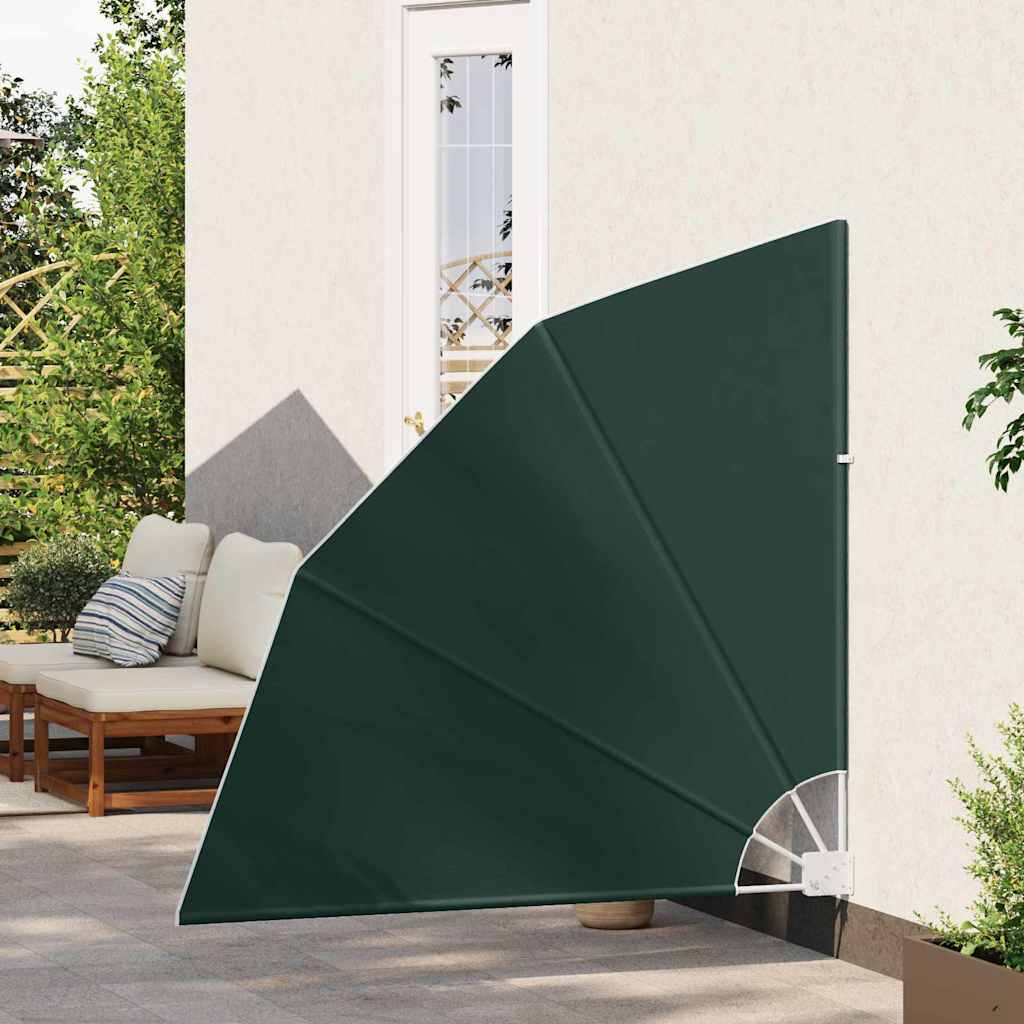 Zástěna na balkon Tmavě zelená 140 x 140 cm textil
