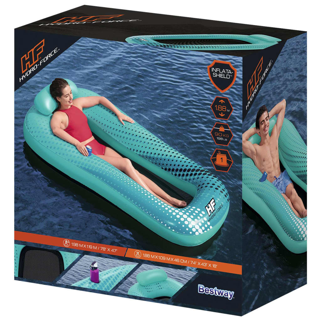 Bestway Nafukovací lehátko Hydro Force Sol Venture 188 x 109 cm modré
