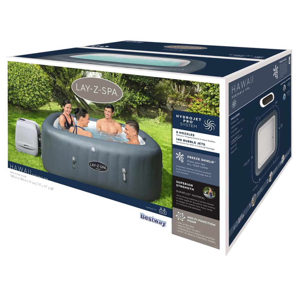 Bestway Lay-Z-Spa Nafukovací vířivka Hawaii HydroJet Pro