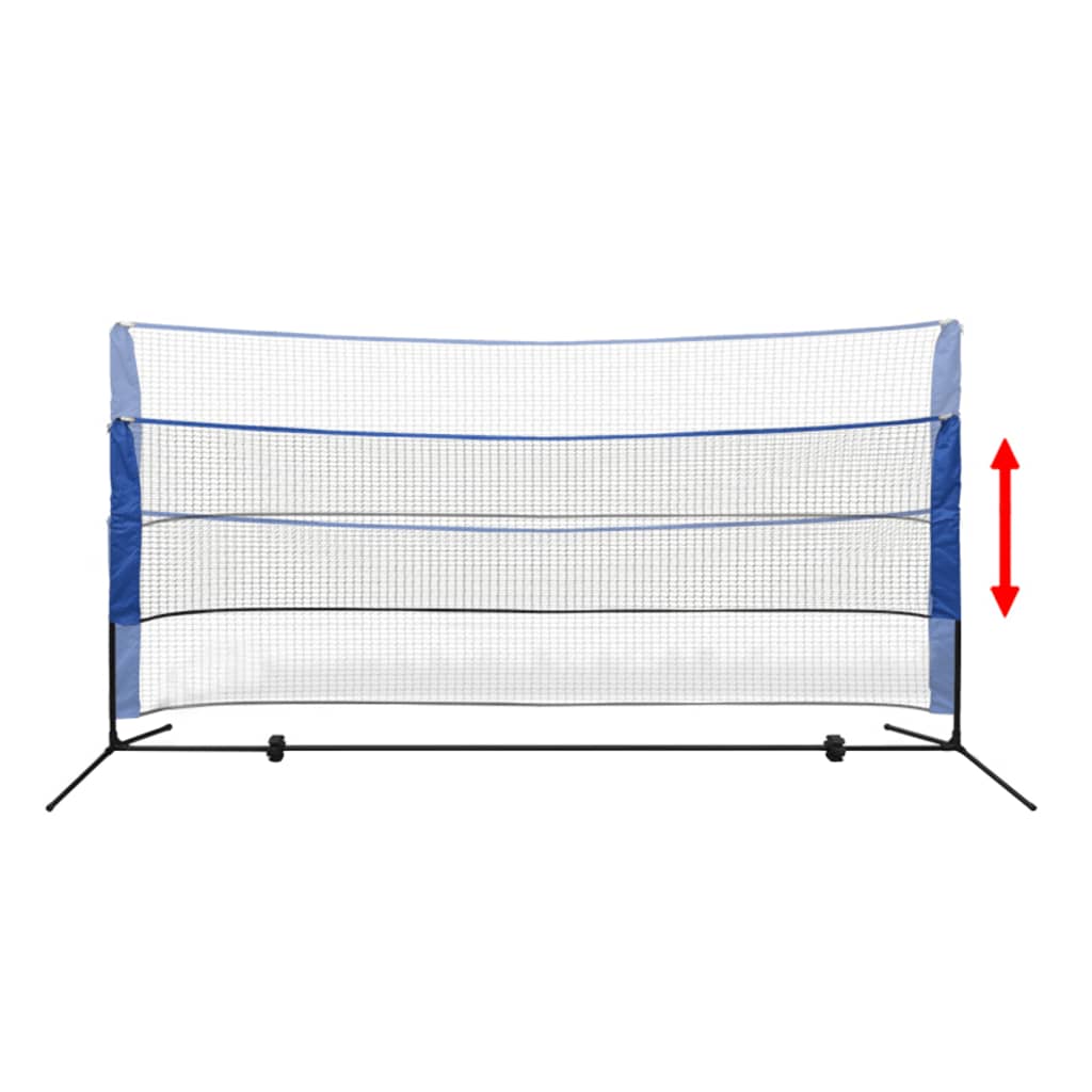 Sada badmintonové sítě a košíčků, 300x155 cm