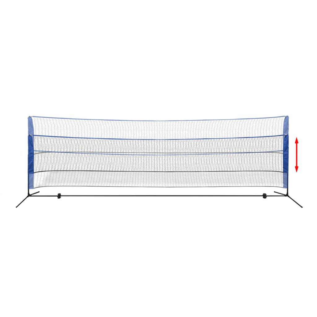 Sada badmintonové sítě a košíčků, 500x155 cm