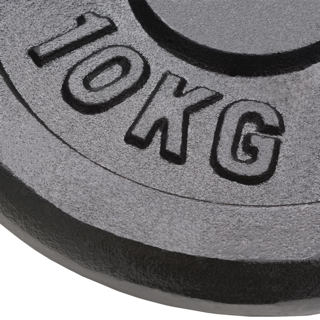 Kotouče na činky 4 ks 2x 10 kg + 2x 5 kg litina