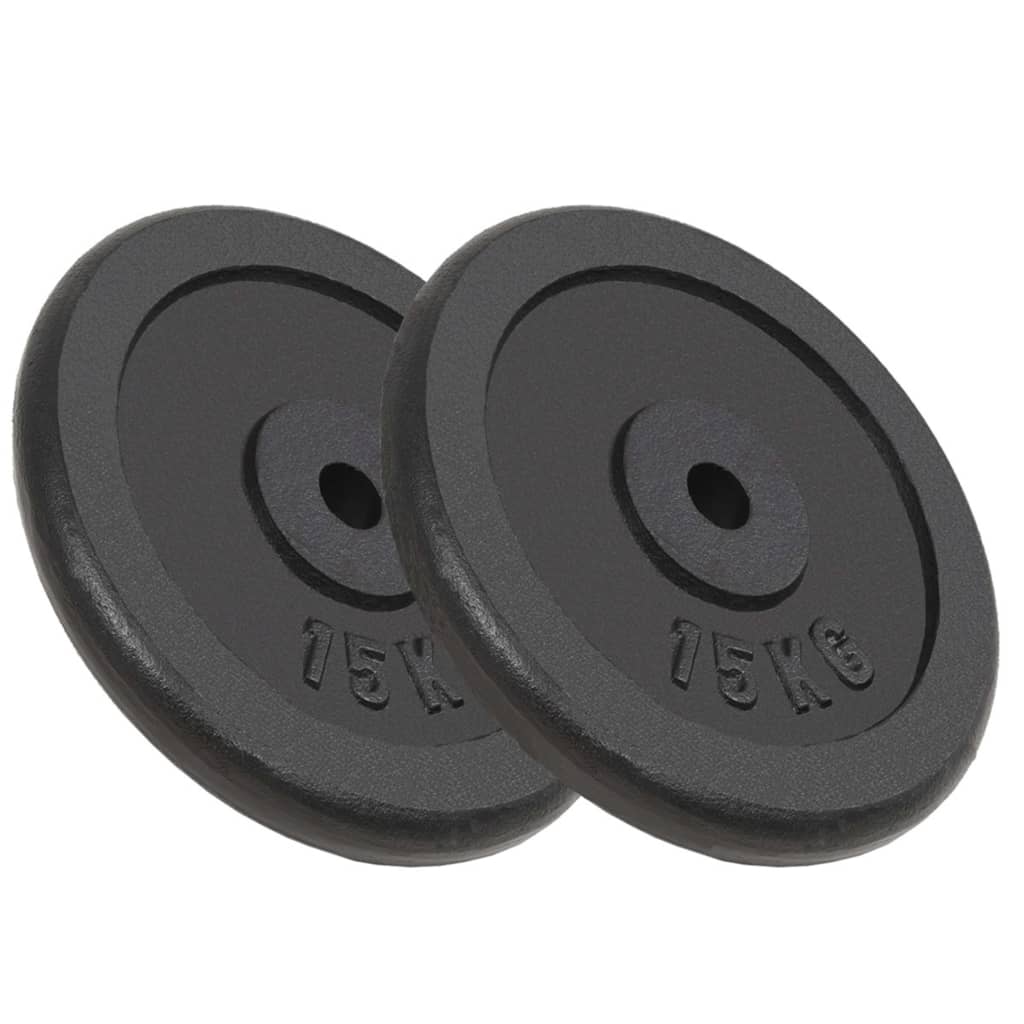 Kotouče na činky 2 ks 2x 15 kg litina