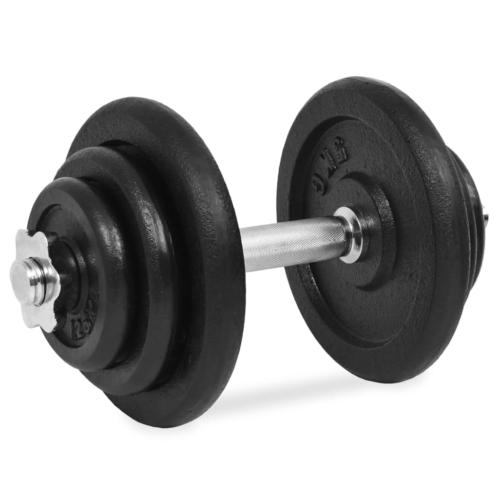18dílný set jednoručních činek 40 kg litina