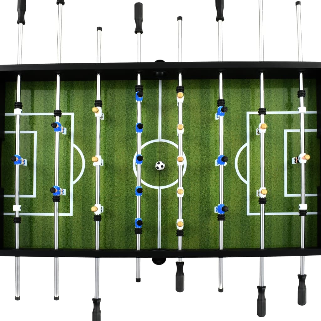 Stolní fotbal ocel 60 kg 140x74,5x87,5 cm černý