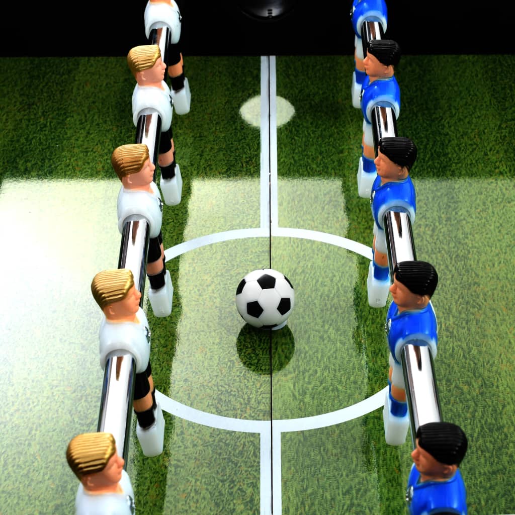 Stolní fotbal ocel 60 kg 140x74,5x87,5 cm černý