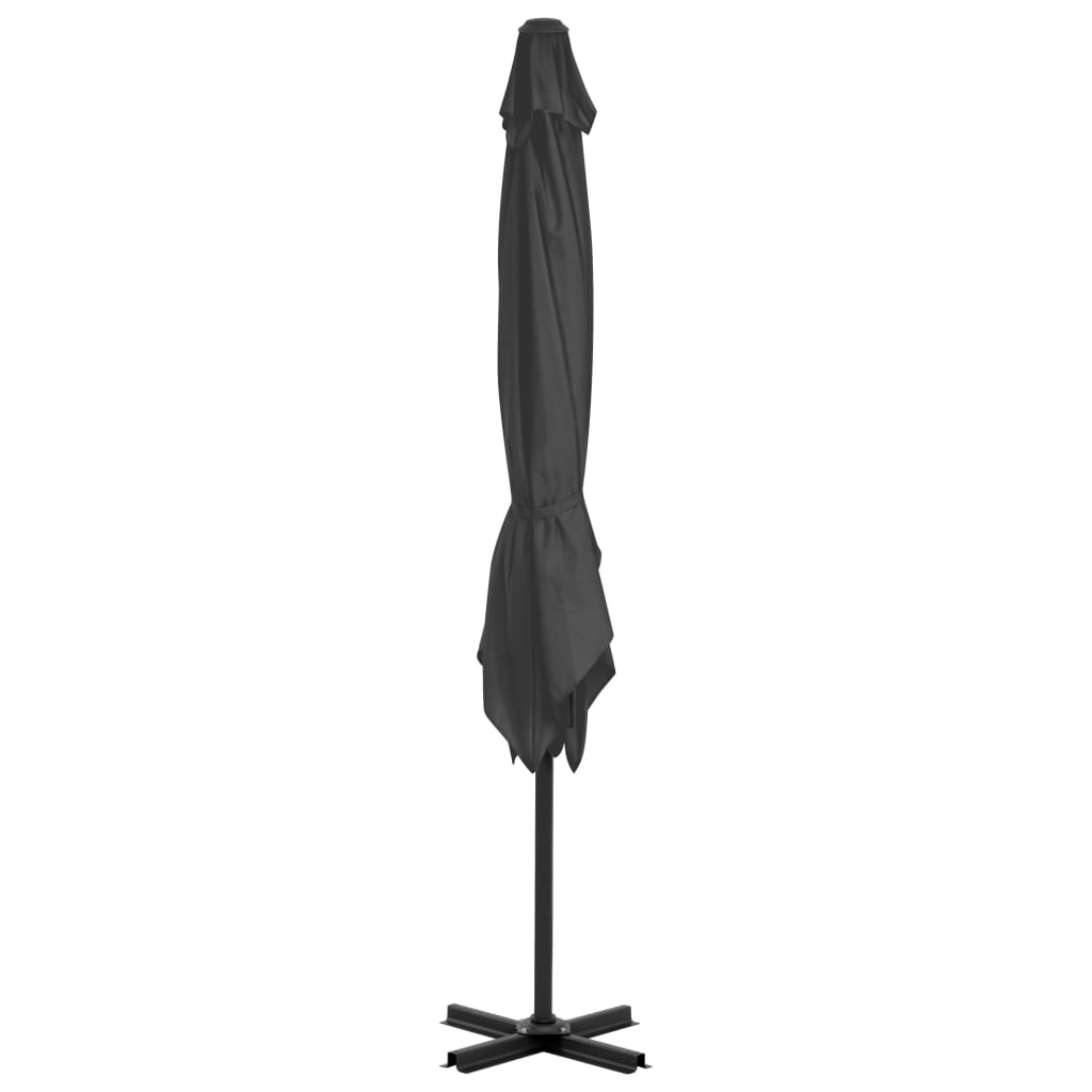 Konzolový slunečník s hliníkovou tyčí 250 x 250 cm antracitový