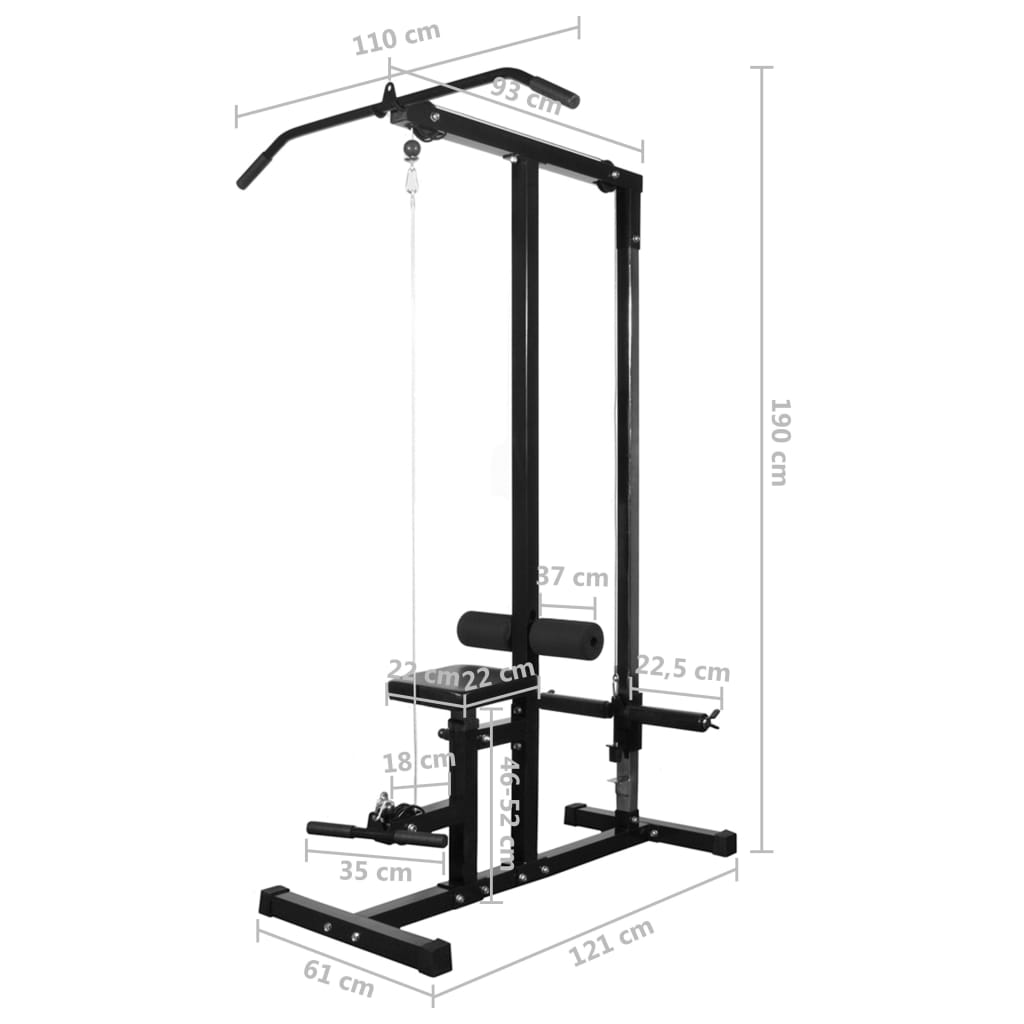 Posilovací věž se sadou činek barbell a dumbbell 60,5 kg