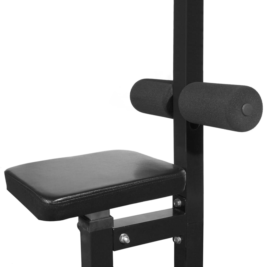 Posilovací věž se sadou činek barbell a dumbbell 60,5 kg