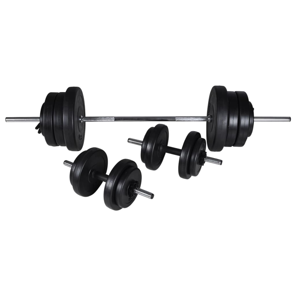 Posilovací věž se sadou činek barbell a dumbbell 60,5 kg