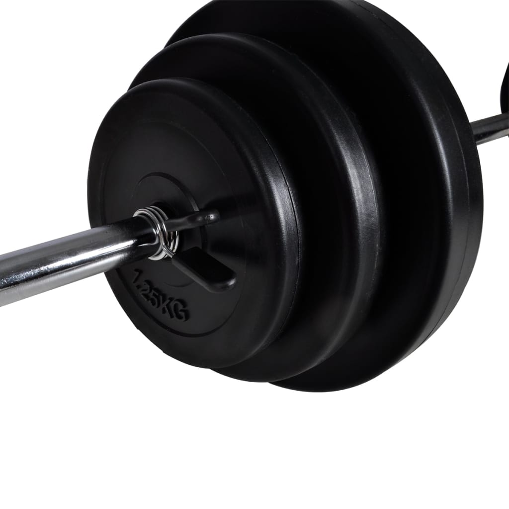 Posilovací věž se sadou činek barbell a dumbbell 30,5 kg