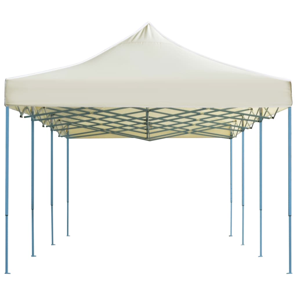 Skládací nůžkový party stan 3 x 9 m krémový