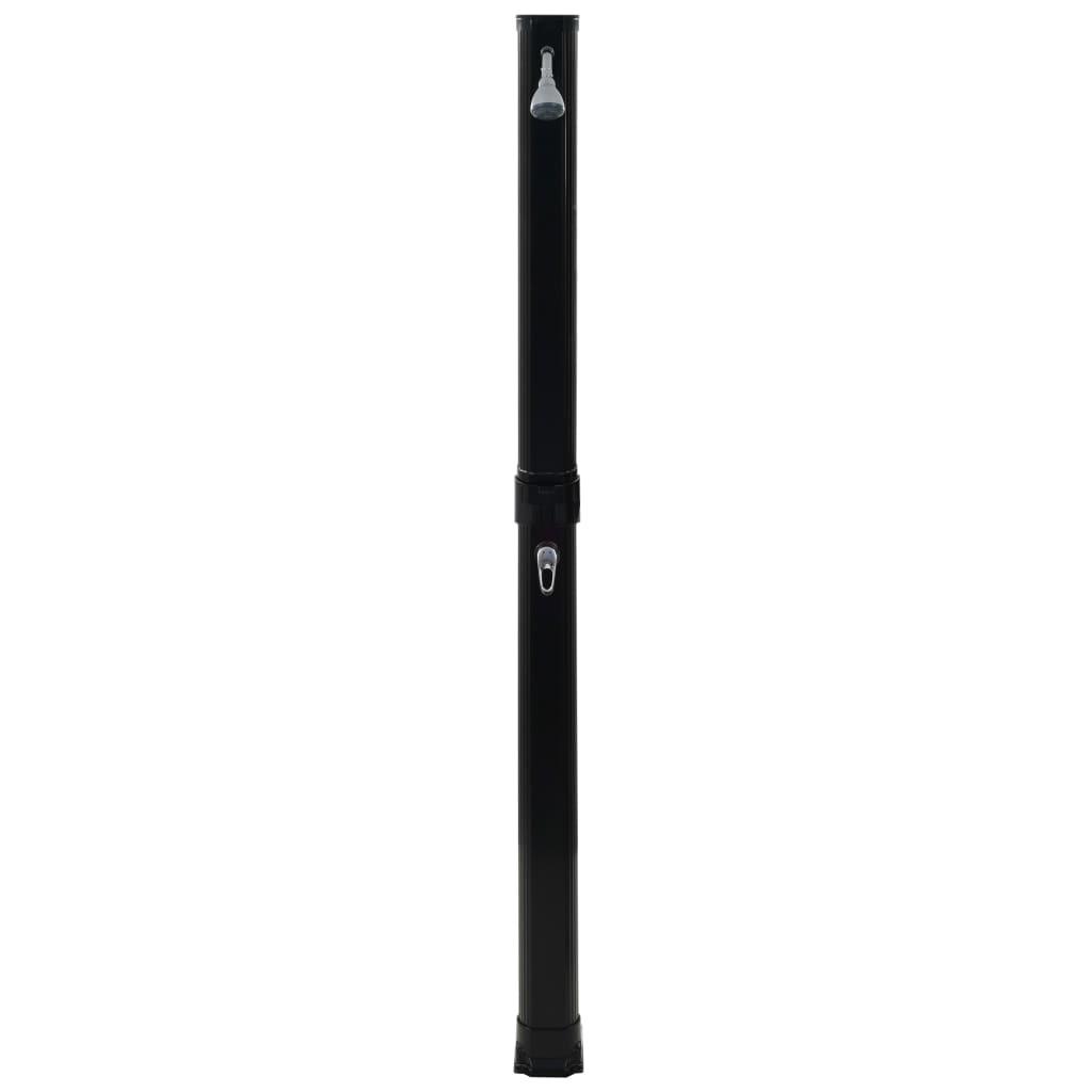 Skládací solární sprcha černá 214 cm 23 l
