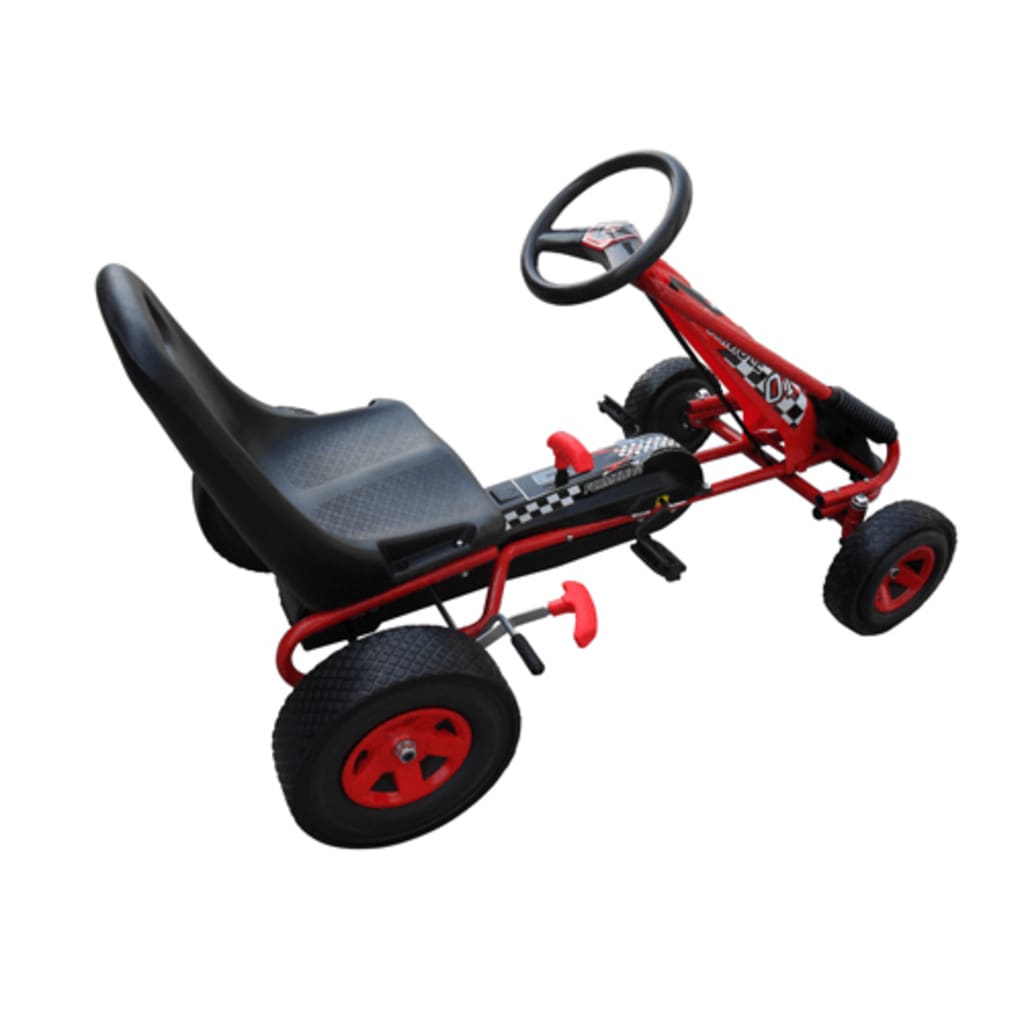 Dětská šlapací motokára červená