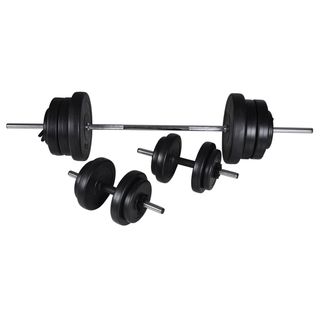 Vzpěračská činka + sada 2 činek 60,5 kg