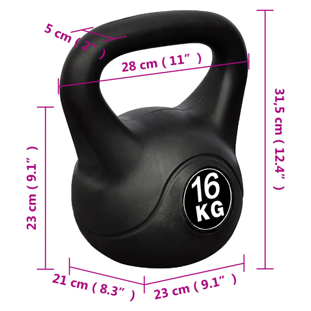Činka kettlebell - 16 kg