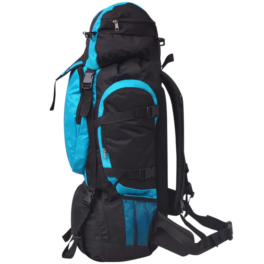 Outdoorový batoh XXL 75 l černý a modrý