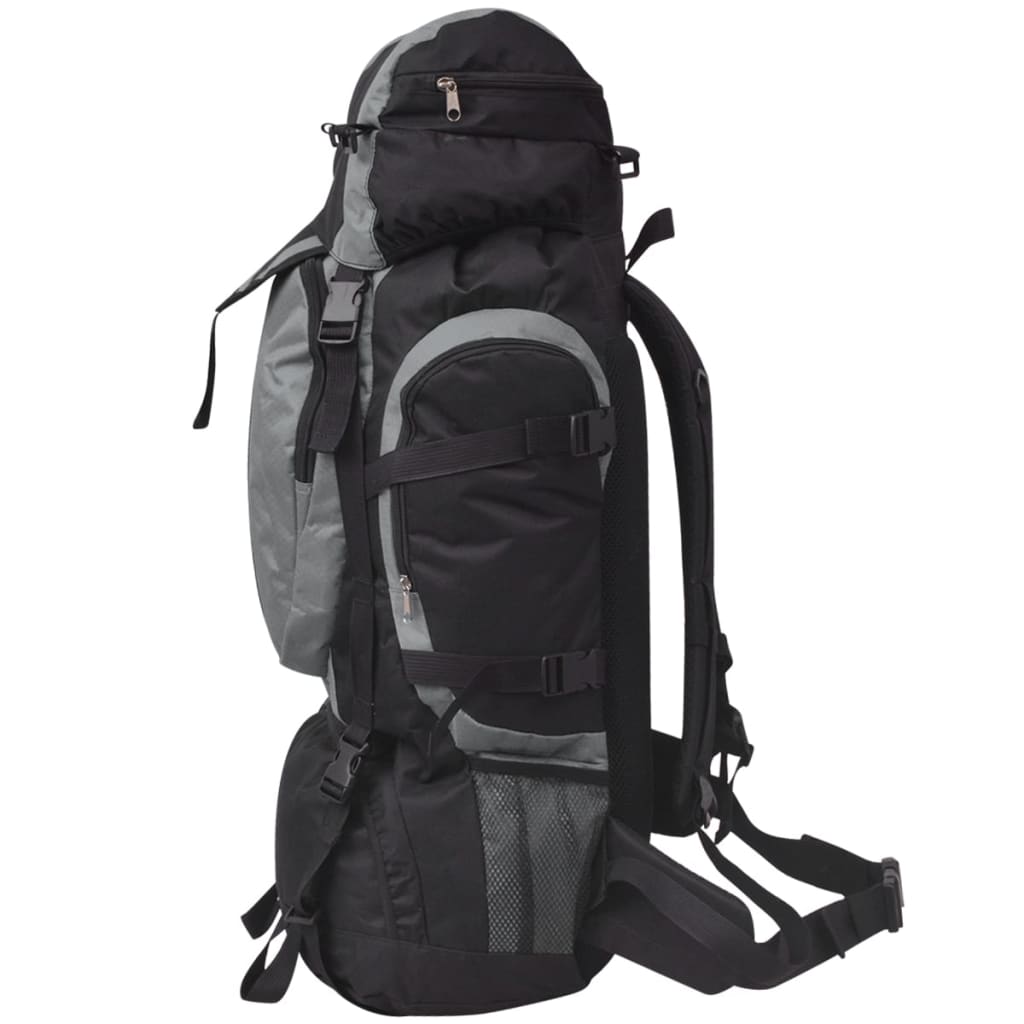 Outdoorový batoh XXL 75 l černý a šedý