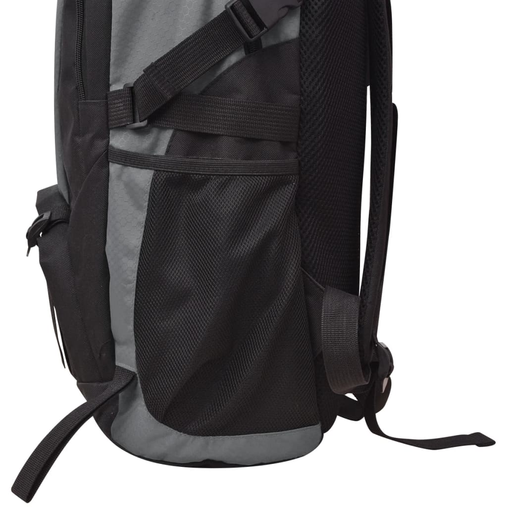 Outdoorový batoh 40 l černý a šedý