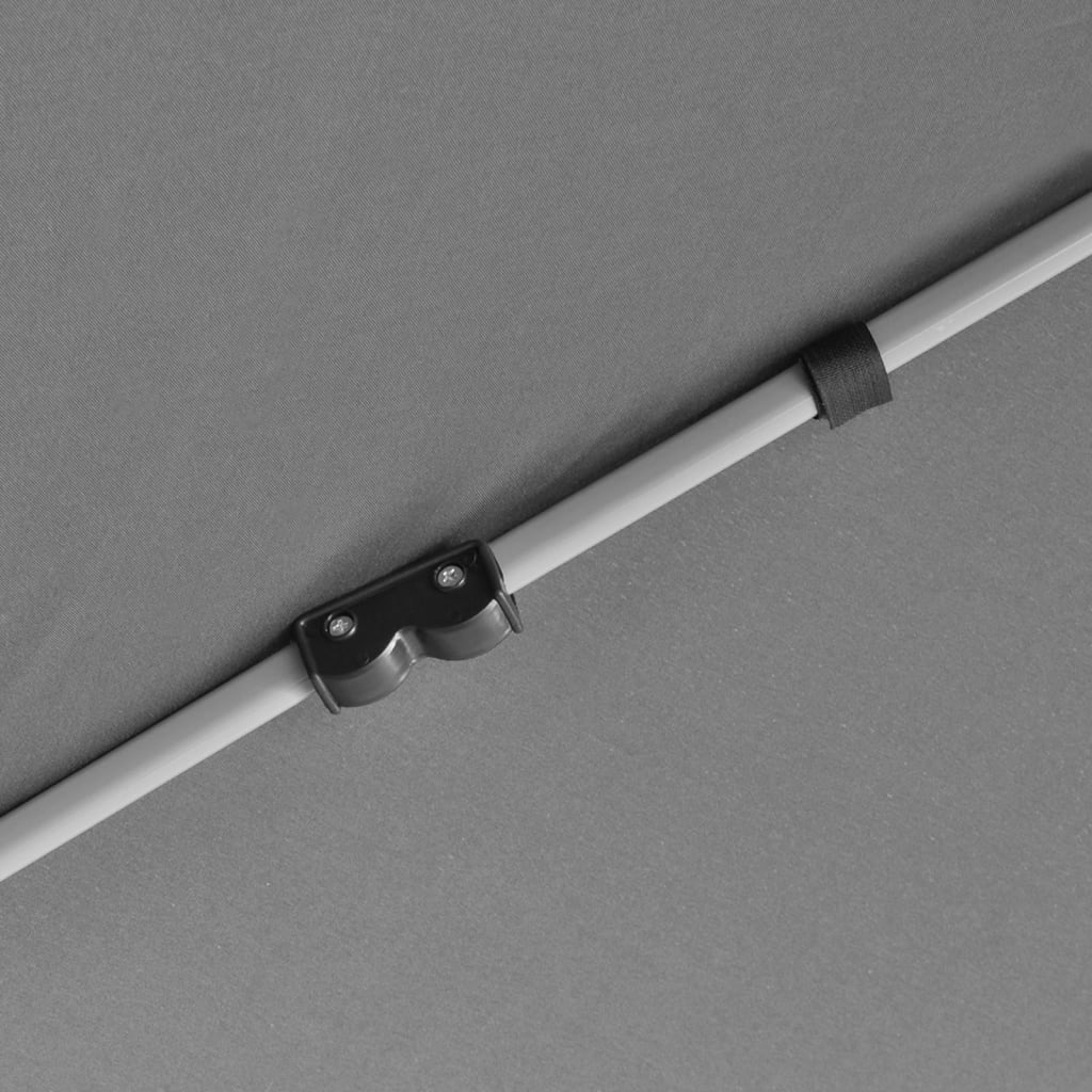 Šestiúhelníkový party stan s 6 stěnami šedý 3,6 x 3,1 m