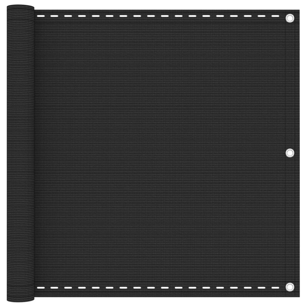 Balkónová zástěna HDPE 90x600 cm antracitová