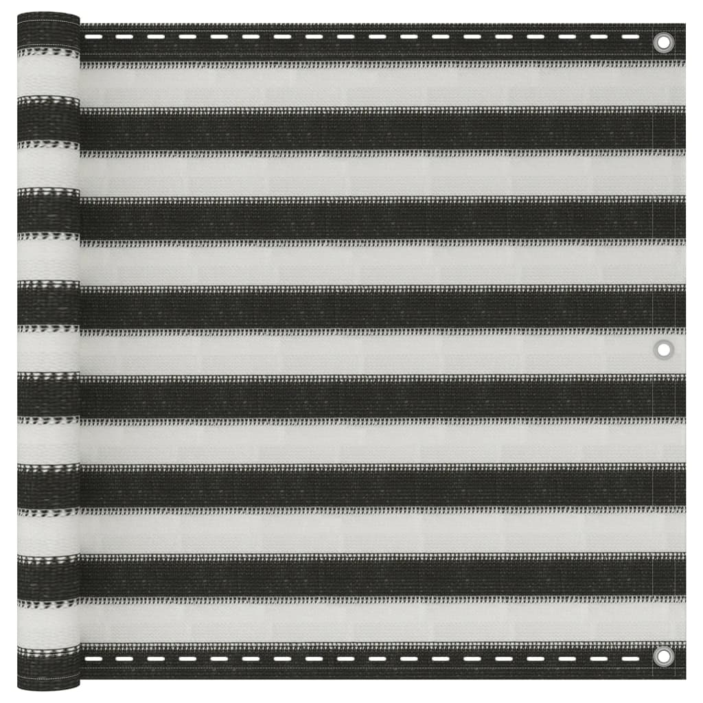 Balkónová zástěna HDPE 90x600 cm antracitovo-bílá