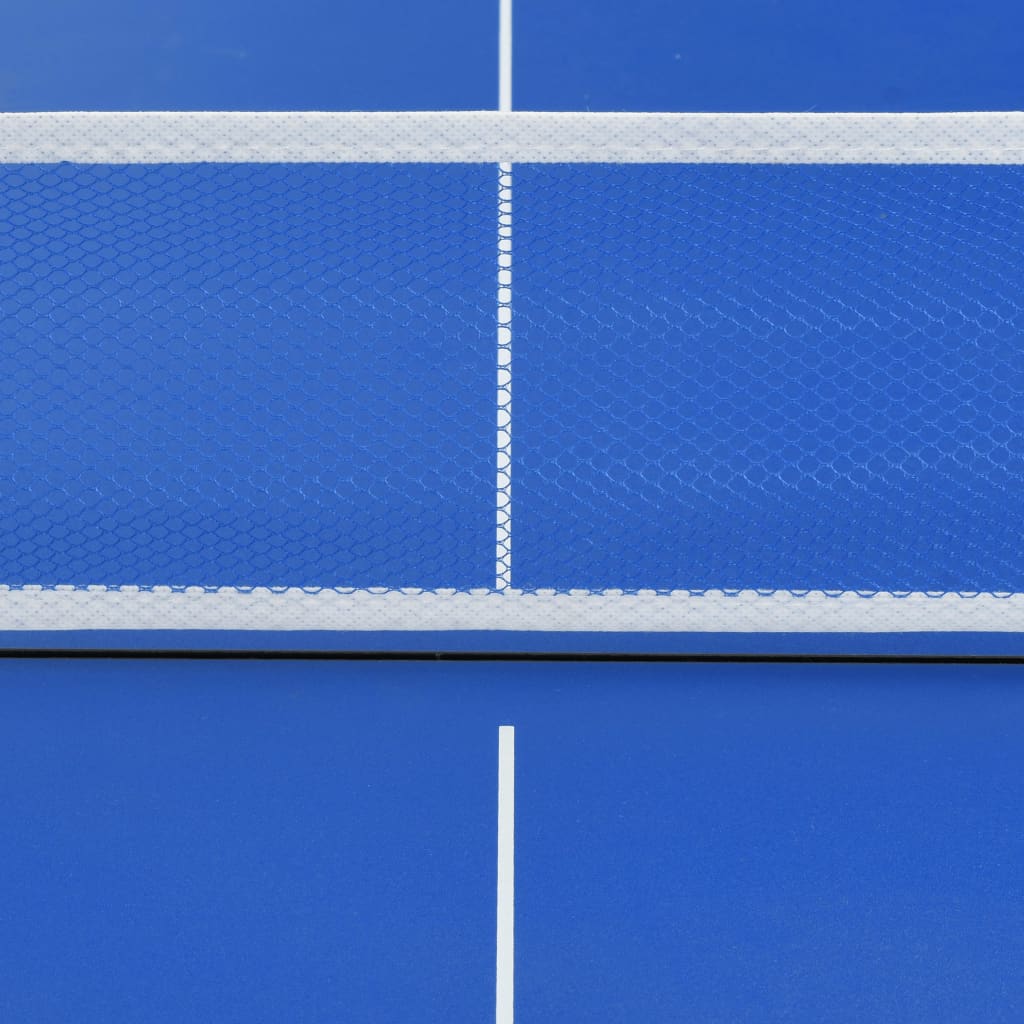Stůl na stolní tenis se síťkou 152 x 76 x 66 cm modrý