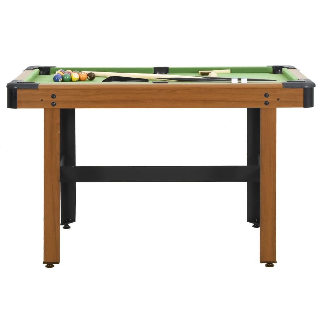 Kulečníkový stůl 122 x 61 x 76 cm hnědý