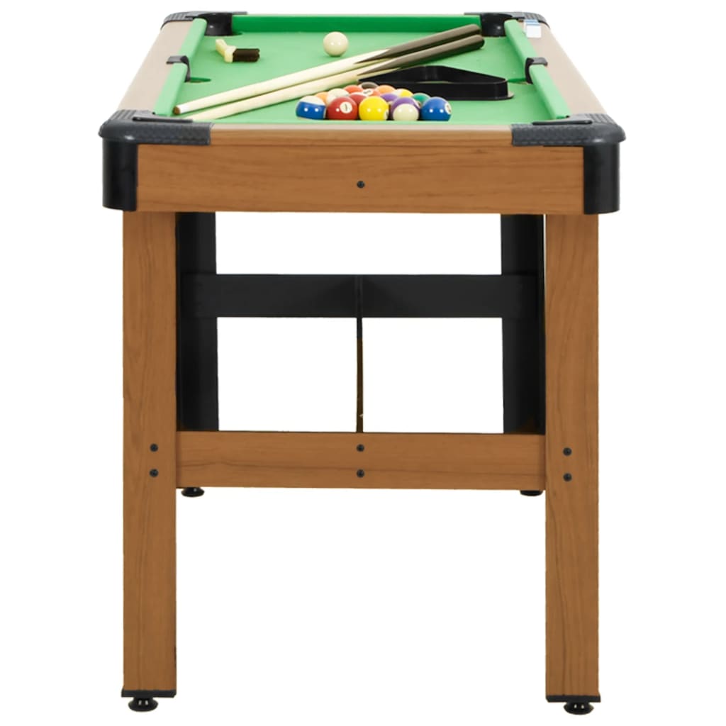 Kulečníkový stůl 122 x 61 x 76 cm hnědý
