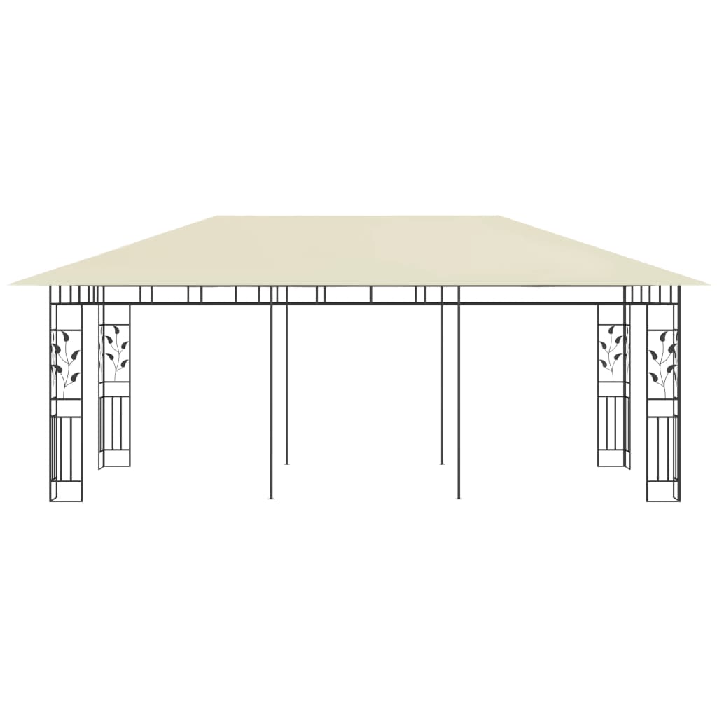 Altán s moskytiérou 6 x 3 x 2,73 m krémový