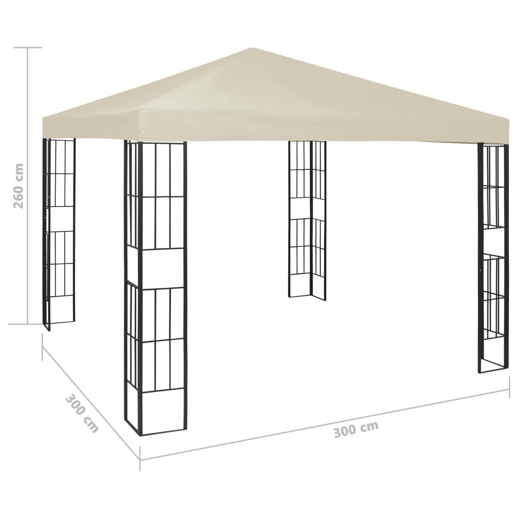 Altán 3 x 3 m krémový