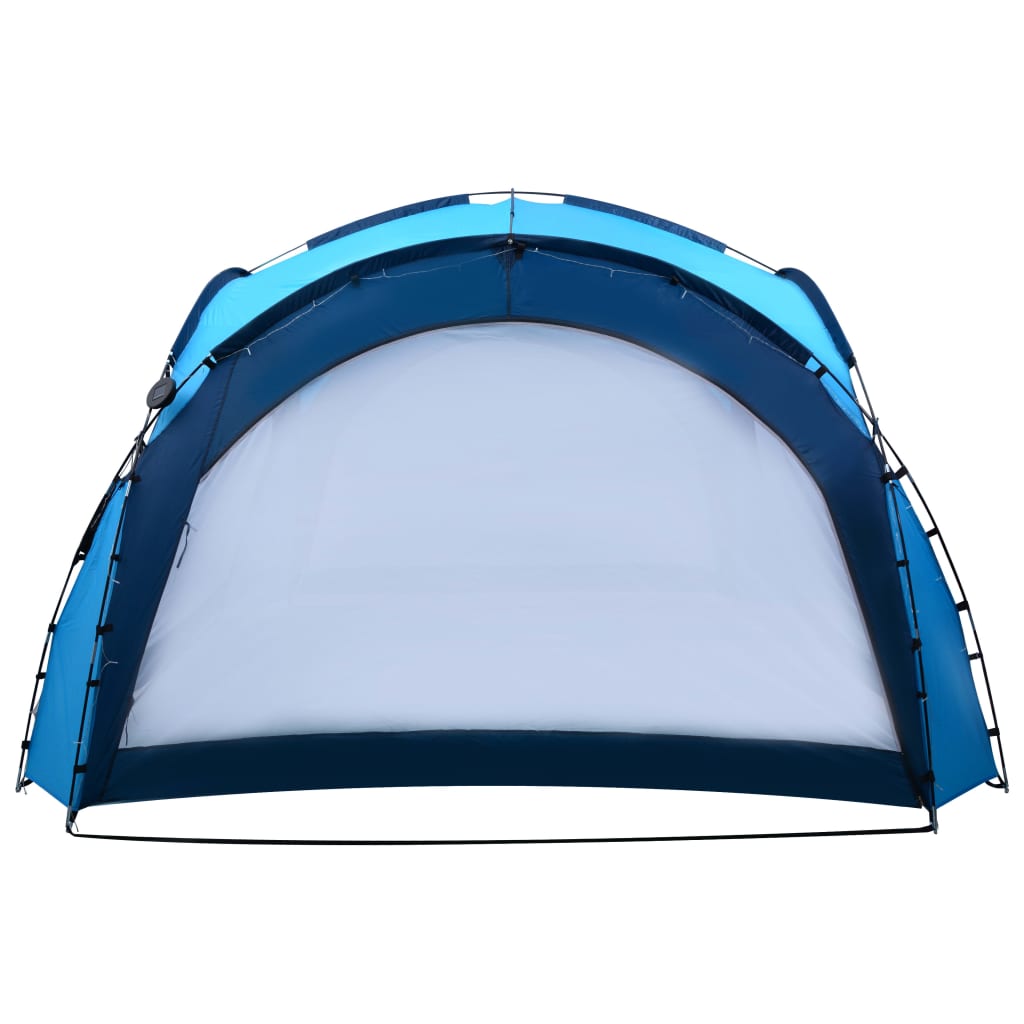 Party stan s LED světly 4 boční stěny 3,6 x 3,6 x 2,3 m modrý