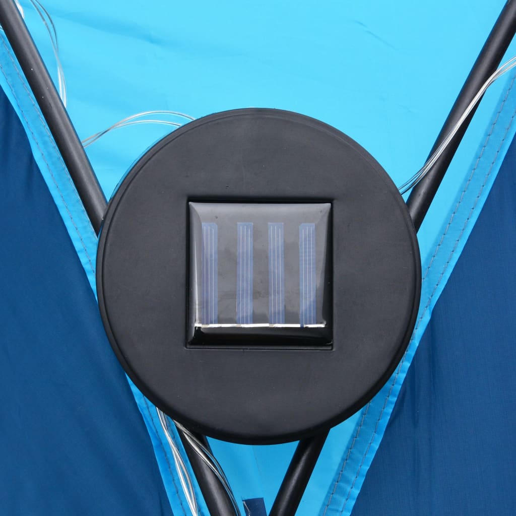Party stan s LED světly 4 boční stěny 3,6 x 3,6 x 2,3 m modrý