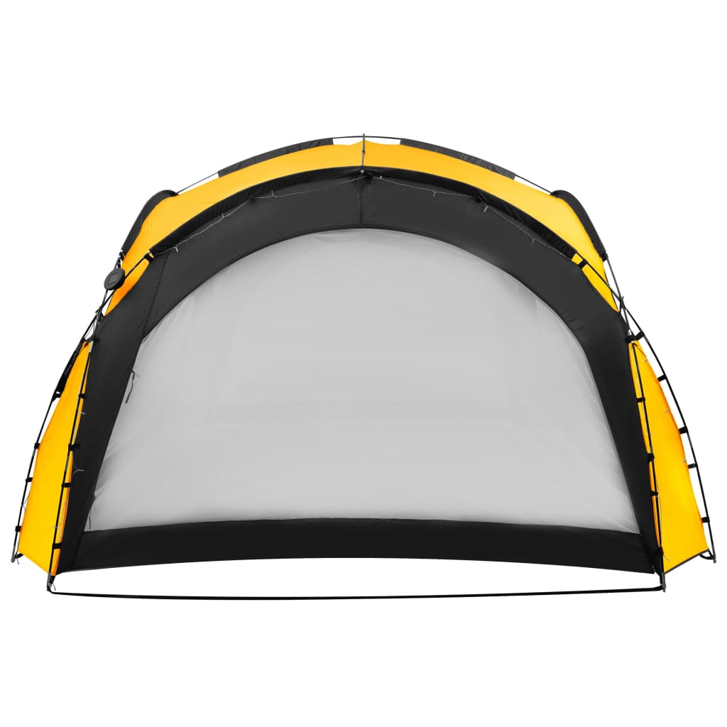 Party stan s LED světly 4 boční stěny 3,6 x 3,6 x 2,3 m žlutý