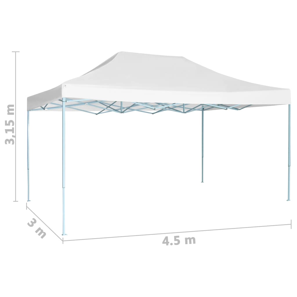 Skládací party stan 3 x 4,5 m bílý
